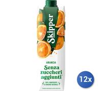 12x Multipack Skipper Succo Brik Lt 1 Arancia Senza/Zuccheri
