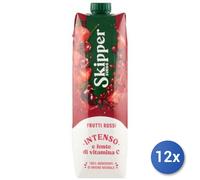 12x Multipack Skipper Succo Brik Lt 1 Frutti Rossi