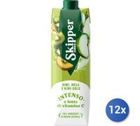 12x Multipack Skipper Succo Brik Lt 1 Kiwi-Mela