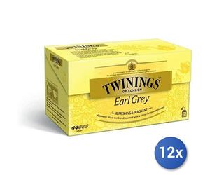 12x Multipack The Twinings Classic Earl Grey 25 Filtri Gr50