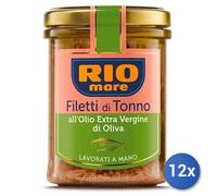 12x Multipack Tonno Rio Mare Olio Gr 180 Extr.Verg Filet Ve