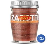 12x Multipack Zarotti Filetti Di Alici Classiche Olio Di Girasole Gr 60