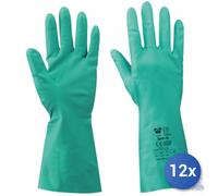 12x Neri Spa Guanti In Nitrile Lunghi Colore Verde Misura 8 - M