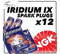 12x NGK Candele Parte Numero BKR9EIX Azione N° 2669 Iridium Ix Nuovo Originale