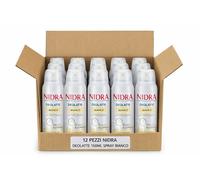 12x Nidra Deolatte Spray Bianco 150ml Deodorante 48h Zero Macchie Corpo