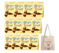 12X Pan di stelle, Abbracci,Ritornelli, Campagnole, Biscottone,Galletti, Macine, tarallucci,Spicchi di sole pacco maxi scorta 700-800-900 gr + Joytaly borsa spesa omaggio (700 GR, RITORNELLI)
