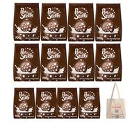 12X Pan di stelle, Abbracci,Ritornelli, Campagnole, Biscottone,Galletti, Macine, tarallucci,Spicchi di sole pacco maxi scorta 700-800-900 gr + Joytaly borsa spesa omaggio (700 GR, PAN DI STELLE)