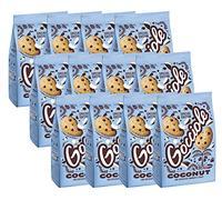 12X Pavesi - Multipack Gocciole Coconut 320 g - Biscotti con gocce di Cioccolato Fondente e Cocco