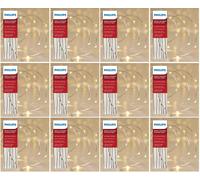12x Philips 30ct Natale Batteria Op LED Stringa Fairy Goccia di Rugiada Caldo