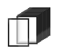 12x Portacartello con Cornice in PVC per Lavagna Bianca per Avvisi Domestici