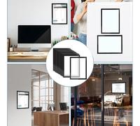 12x Portacartello con cornice informativa autoadesiva in PVC per montaggio a