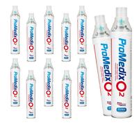 12x Promedix 12L Inalatore Portatile di Ossigeno in Bombola al 99,4% PR-994