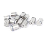 12x Pubblicità supporto per mensole vetro Telaio Standoff Perni 19x25mm