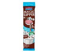 12X Quick Milk Magic Sipper Cookies & Cream, Cannucce al Gusto di Biscotti e Crema, 30g