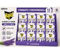 12x Raid Antitarme in Gel Lavanda Capi Piacevolmente Profumati (Tot. 24 pezzi)