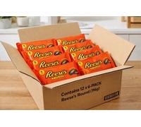 12x Reese's Rounds 6 Pack 96g Snack Cioccolato Burro Arachidi USA Dolce