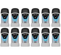 12x Rexona Cobalt Dry Deodorante Antitraspirante Solid Stick Uomo Nuovo Conte...