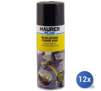 12x RILEVATORE FUGHE GAS MAURER SPRAY ML 300