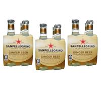 12x San Pellegrino Aranciata Amara Naturali Bevanda Analcolica Rinfrescante con succo di Arancia italiano, Bottiglia di vetro 20cl