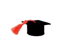 12X Scatola Portaconfetti Cappello TOCCO velluto NERO BOMBONIERA LAUREA 18T5