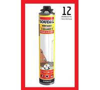 12x SCHIUMA ESPANSA POLIURETANICA MULTIUSO PER PISTOLA 750 ml SOUDAL