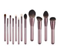 12x Set di pennelli per trucco in polvere Set di pennelli cosmetici con borsa portaoggetti Pennello per ombretto Set di pennelli essenziali di base
