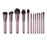 12x/Set Pennello Cosmetico Pennello Trucco Set Pennello Ombretto Pennello Correttore Pennello Miscelazione Pennello Base Set di Pennelli Essenziali