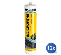 12x SIGILLANTE SILICONICO NEUTRO MAURER SILICFORT-N BIANCO ML 310