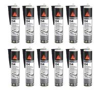 12x Sikaflex 554 Caravan Nero 300ml STP-Adesivo Industria