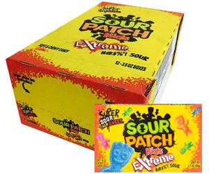 12x Sour Patch Kids Estremo Acido Morbido E Chewy Candy Scatola Da Teatro 99g