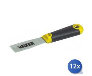 12x SPATOLA MAURER PER STUCCATORI LAMA ACCIAIO MANICO BICOMPONENTE mm 30