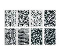 12X Stampa Animalier Disegno Modelli Stencil Lavabile per Fai Amante Studenti