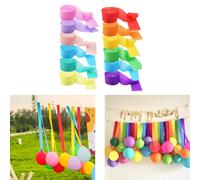 12x stelle filanti di carta crespa fai da te forniture per bambini ornamento