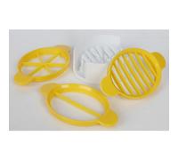 12x Taglia Uova 3 IN 1 Halbieren Dischi Fiori di Campo Tagliaretaglio Plastica