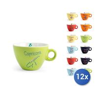12x Tazze Da Caffè Home Zodiaco Colori Assortiti 100Cl Made In Italy