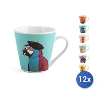 12x Tazze da Te'nbc Funny Animals senza piattino 205dsp H&H