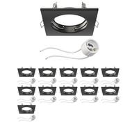 12x telaio di montaggio a soffitto RIR angolare nero opaco