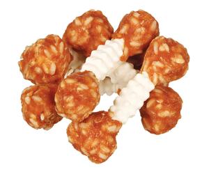 12x Trixie Denta Fun Pollo Giocattoli da Masticare a Forma di Pesi 72 Pz./12x 100 g