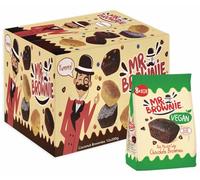 12X Vegan Chocolate Brownies Tortine al Cioccolato con Gocce di Cioccolato Belga Vegane per mr. brownie 200g