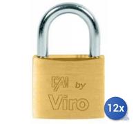 12x Viro S.P.A. Lucchetto Ottone Fai Arco Normale Mm 25 - 552