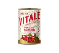 12X Vitale Pomodorini Datterini, Tradizione Napoletana dal 1976, 400 g, Confezione da 12 Latte da 400 gr