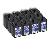 12X XCell 4R25 6V-Block Batteria SET - 6 Volt 9500 mAh