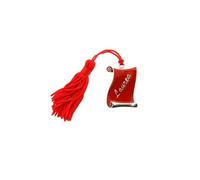 12X ZAMA Ciondolo metallo LAUREA pergamena rossa 4 cm BOMBONIERA