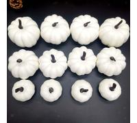 12x zucche finte modello verdure artificiali per Halloween Baby Shower