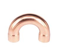12x0.8x36mm 180 Gradi Bend Copper End Feed Plumbing Tubo Raccordi per Gas Acqua Olio