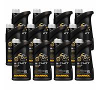 12x1 Litri MANNOL 4-Takt Plus 10W-40 Olio Motore Motorradöl Bike Oil JASO MA/MA2