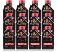 12x1 Litro MOTUL 8100 Eco-Nergia 5W30 olio motore per Ford Jaguar Land Rover