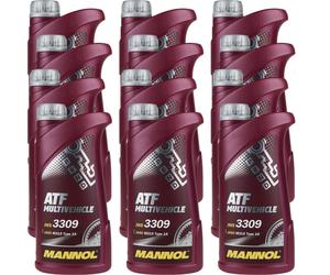 12x1 Litro Originale MANNOL MN8210-4ME Atf Multivehicle Cambio Automatico Oil