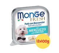 MONGE Fresh per cani Paté con merluzzo 100 g