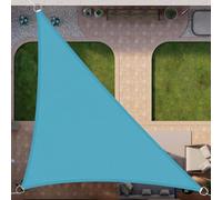 12x12x12ft White Sun Shade A Vela Triangolo Triangolare, Sfumature Di Vele Impermeabili, Copertura Del Sole Pesante Blocco 95% Uv, Ombrelloni Da Patio Per Cortile, Pont(Size:2x2x2m,Color:Azzurro)